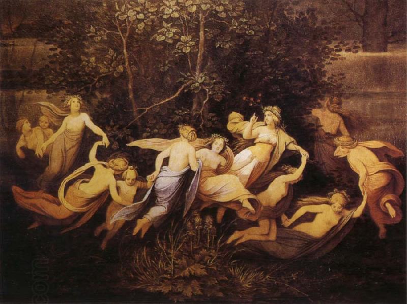 Moritz von Schwind Fairy Dance in the Alder Grove oil painting picture